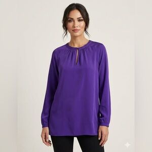 Ralph Lauren Vibrant Purple Blouse | Size Medium